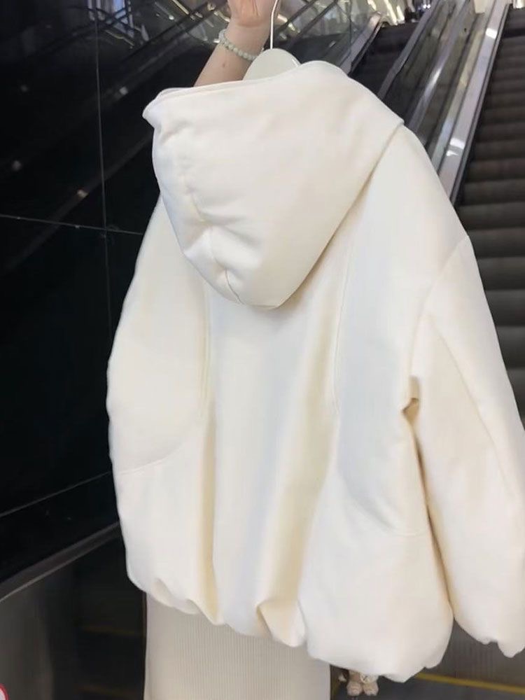 Women's Thickened Warm Hooded Cotton Coat Jacket